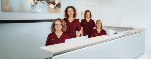 Das Team an der Anmeldung